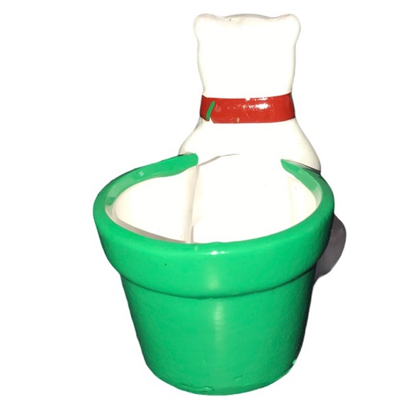 Rocket Farms Polar Bear Ceramic Mini Planter - Picture 4 of 7